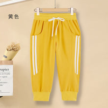 Load image into Gallery viewer, Women's Summer Striped Cotton Harem Capris Pants wit Pockets M-3XL