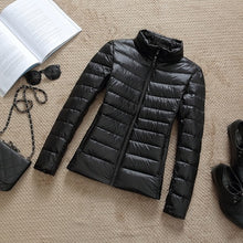 Load image into Gallery viewer, Women White Down Parka Ultra-light Thin  Jacket