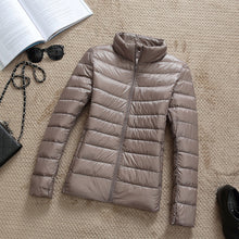 Load image into Gallery viewer, Women White Down Parka Ultra-light Thin  Jacket