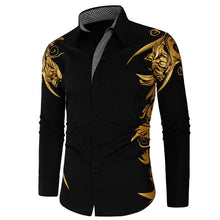 Load image into Gallery viewer, Men's Gold Bronzing Shirts with Long Sleeves-3 Colors