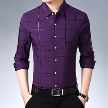 Load image into Gallery viewer, Men's Dress Shirts with long sleeves-up to plus sizes