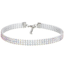 Load image into Gallery viewer, Women's Crystal Rhinestone Choker Necklace-Clear or Multi-colored