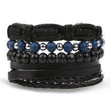 Load image into Gallery viewer, Metal and Leather Bracelet & Bangles Multilayer Wide Wrap Jewelry