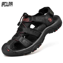 Load image into Gallery viewer, Classic Men's  Summer Soft  Genuine Leather Sandals