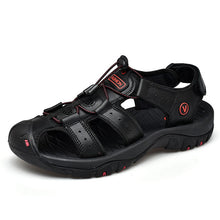 Load image into Gallery viewer, Classic Men's  Summer Soft  Genuine Leather Sandals