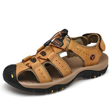 Load image into Gallery viewer, Classic Men's  Summer Soft  Genuine Leather Sandals