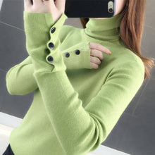 Load image into Gallery viewer, Women's Turtleneck Pullover with Long Sleeves