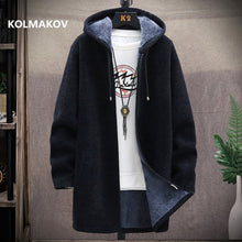 Load image into Gallery viewer, Men's Hooded Knitted Coat M-3XL