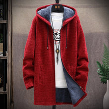 Load image into Gallery viewer, Men's Hooded Knitted Coat M-3XL