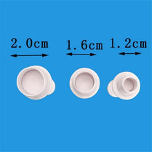 Load image into Gallery viewer, 3Pcs/Set Geometric Fondant Cookie Cake Cutter Ejector Stamp Plunger Mold Embossed Star Heart DIY Baking Cake Decorating Tools