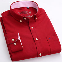Load image into Gallery viewer, Oxford Long Sleeve Dress Shirt with Left Chest Pocket