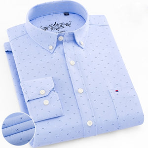 Oxford Long Sleeve Dress Shirt with Left Chest Pocket