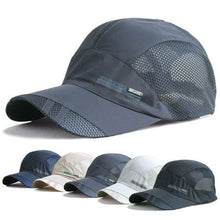 Load image into Gallery viewer, Unisex Outdoor Sport Baseball/Running Visor Cap Quick Dry Mesh Cap in 6 Colors
