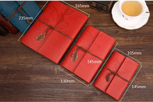 Load image into Gallery viewer, Vintage Style Faux Leather Journal/Notebook with Leaf Decoration