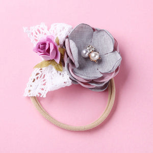 BalleenShiny Newborn Baby Elastic Florals Headband