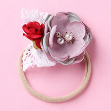 Load image into Gallery viewer, BalleenShiny Newborn Baby Elastic Florals Headband