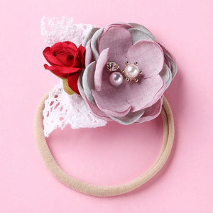 BalleenShiny Newborn Baby Elastic Florals Headband