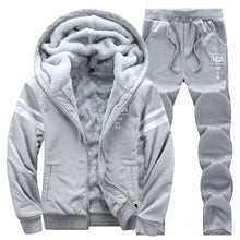 Load image into Gallery viewer, Tracksuit Set with Thicken Fleece Hoody + Sweatpant