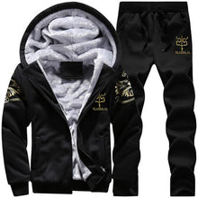 Load image into Gallery viewer, Tracksuit Set with Thicken Fleece Hoody + Sweatpant