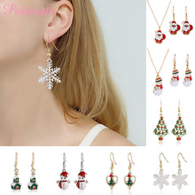 Load image into Gallery viewer, PATIMATE 2019 Christmas Tree Santa Claus Earring Pendant Christmas Decoration For Home Xmas Navidad Decor Happy New Year 2020