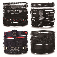 Load image into Gallery viewer, Men Bold 21-Styles Multilayer Metal, Leather, Beads Bracelet