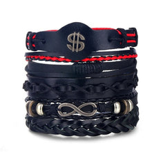 Load image into Gallery viewer, Men Bold 21-Styles Multilayer Metal, Leather, Beads Bracelet