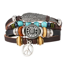 Load image into Gallery viewer, Men Bold 21-Styles Multilayer Metal, Leather, Beads Bracelet