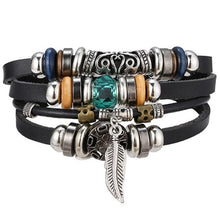 Load image into Gallery viewer, Men Bold 21-Styles Multilayer Metal, Leather, Beads Bracelet