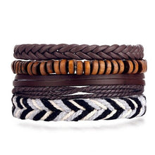 Load image into Gallery viewer, Men Bold 21-Styles Multilayer Metal, Leather, Beads Bracelet