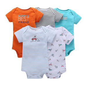 Cartoon Monster Baby Bodysuit 5PCS/SET