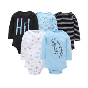 Cartoon Monster Baby Bodysuit 5PCS/SET