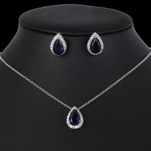 Load image into Gallery viewer, Water Drop Cubic Zirconia Jewelry Set