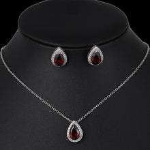 Load image into Gallery viewer, Water Drop Cubic Zirconia Jewelry Set