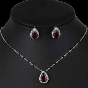 Water Drop Cubic Zirconia Jewelry Set