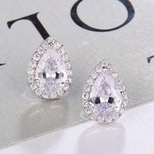 Load image into Gallery viewer, Water Drop Cubic Zirconia Jewelry Set