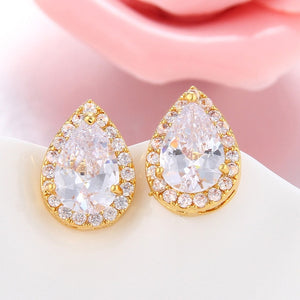 Water Drop Cubic Zirconia Jewelry Set