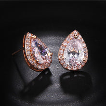 Load image into Gallery viewer, Water Drop Cubic Zirconia Jewelry Set