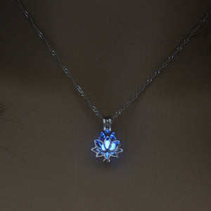 Mini Glow In The Dark Shaped Pendant Necklaces