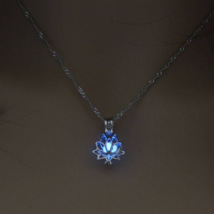 Mini Glow In The Dark Shaped Pendant Necklaces