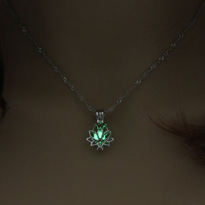 Mini Glow In The Dark Shaped Pendant Necklaces