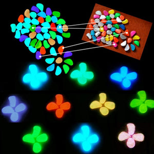 30 Pcs Glow in the Dark Garden Pebbles