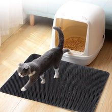 Load image into Gallery viewer, Waterproof Pet Cat Litter Mat Foldable EVA Double-Layer Cats Mat Non-slip Pet Litter Cat Mat Layer Pet Litter Catcher Mat