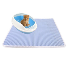 Load image into Gallery viewer, Waterproof Pet Cat Litter Mat Foldable EVA Double-Layer Cats Mat Non-slip Pet Litter Cat Mat Layer Pet Litter Catcher Mat