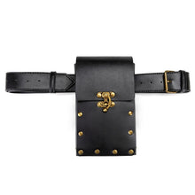 Load image into Gallery viewer, Medieval Renaissance Leather Waist Belt Bag