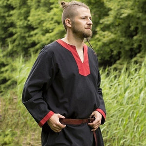 Men Cosplay Medieval Vikings Pirate  Costume with Long Sleeves