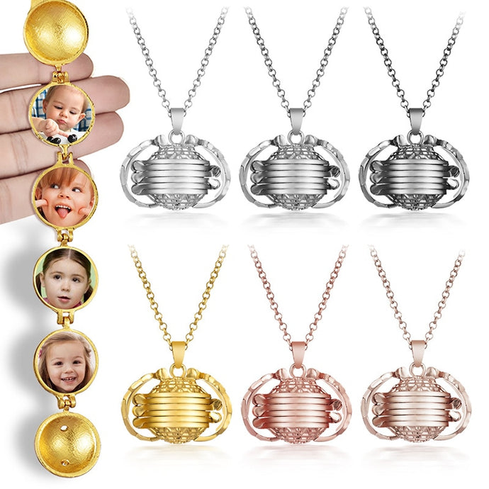 4 Photo Memory Necklace