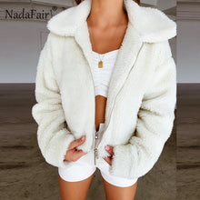 Load image into Gallery viewer, Women Faux Fur Teddy Coat with Fluffy Pockets- Plus Size Available