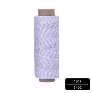 MIUSIE 1Pcs 50M 150D 1mm Leather Waxed Thread Cord