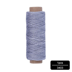 MIUSIE 1Pcs 50M 150D 1mm Leather Waxed Thread Cord