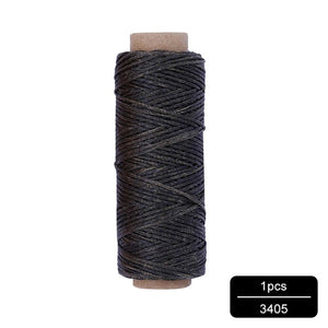 MIUSIE 1Pcs 50M 150D 1mm Leather Waxed Thread Cord